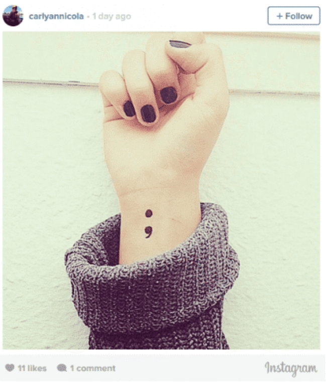 Tatoo Semicolon